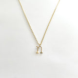 Lowercase Typewriter Font Initial n necklace. Make It Personal With One Special Letter.  Each Typewriter font initial is originally hand-forged one by one. Each letter is hammered delicately to add some sparkle and shine just like you.   14k Gold Filled