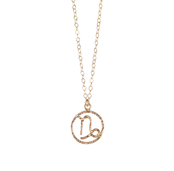Personalize your jewelry with your own zodiac sign and enjoy our delicate and feminine Capricorn necklace. Zodiac sign necklaces are made of 14K Gold Filled.