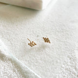 Dewdrop Collection - You didn't know you need, but now you won't be able to live without!  Start a new day with dewdrop earrings that bring magic and spark joy in your life.  These minimal dainty studs are the perfect addition to your everyday stack and your new favorite earrings that you never wanna take off!     14k Gold Filled  Approximately 5mm x 10mm (0.2" x 0.4")