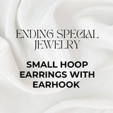 Small Hoop Earrings with Earhook