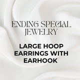 Large Hoop Earrings with Earhook