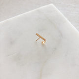 X + BAR Huggie Stud Earrings (SOLD AS PAIR)