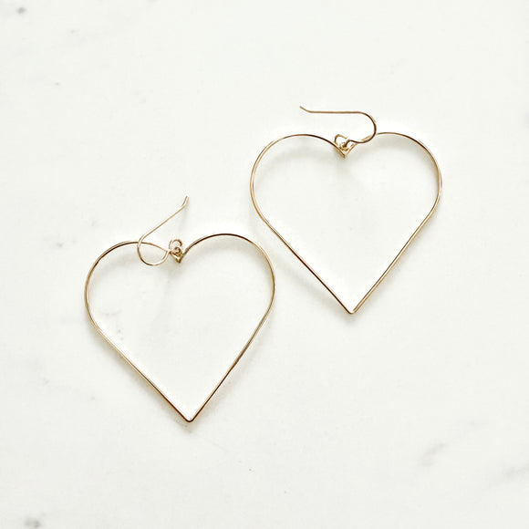 Large Hoop Earrings with Earhook