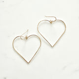 Large Hoop Earrings with Earhook