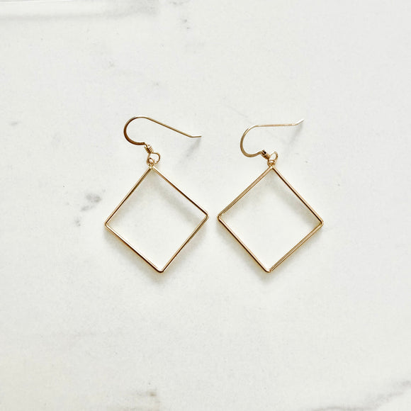 Small Hoop Earrings with Earhook