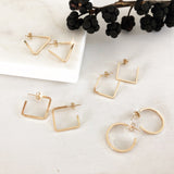square edge square hoops SIMPLE, EDGY, MODERN, DAINTY - ALL IN ONE  These small hoops are perfect style and size for everyday-wear.   14K Gold Filled. simple hoops. simple square hoops