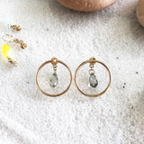 Dazzle them with the customizable Swarovski Crystals. This two-way style earrings are perfect for any occasion. You can enjoy plain hoop studs with regular backings you have or upgrade your style with these sparkly crystal backings.  Material: 14K Gold-Filled