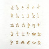 Typewriter Font Letter Necklace (2 Letters)