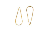 Add the newest modern look in your everyday with this asymmetrical upside down flat teardrop earrings  14K Gold Filled  Length: 1 5/8"