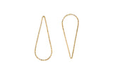 Add the newest modern look in your everyday with this asymmetrical upside down hammered teardrop earrings  14K Gold Filled  Length: 1 5/8"
