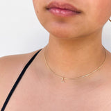 Glow up your look with our elegant Mini Moon necklace. Complete your minimalist look and add a delicate touch to any outfit.   14K Gold Filled, Nickel Free