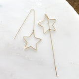 Small Star Threader Earrings