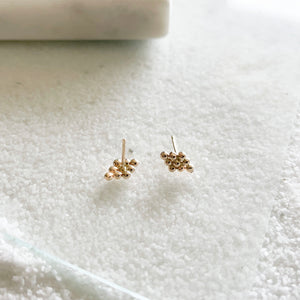 Dewdrop Collection - You didn't know you need, but now you won't be able to live without!  Start a new day with dewdrop earrings that bring magic and spark joy in your life.  These minimal dainty studs are the perfect addition to your everyday stack and your new favorite earrings that you never wanna take off!     14k Gold Filled  Approximately 5mm x 10mm (0.2" x 0.4")