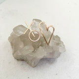 Handwritten love letters are the perfect reminders that love is all is around. Show your love without words.  XO ♡(Hugs & Kisses Heart) Earrings* are the wearable little note of showing hugs and kisses.   14k Gold Filled  Size  ♡: 1” width 5/8”  XO: 1” x 3/4”  