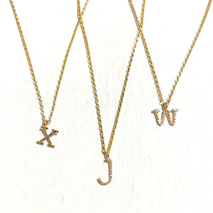 Lowercase Typewriter Font Initial necklace. Make It Personal With One Special Letter.  Each Typewriter font initial is originally hand-forged one by one. Each letter is hammered delicately to add some sparkle and shine just like you.   14k Gold Filled